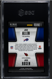 Josh Allen 2018 Contenders Rookie 9.5