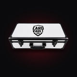 Card Vault USA 5-Row Key Lock Graded Card Case – White w/ Black Print | Pre-Sale!